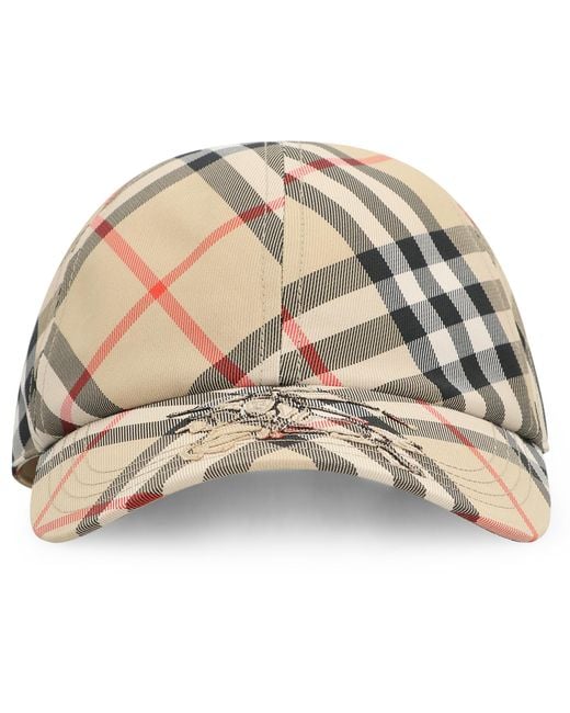 Burberry Natural Logo Baseball Cap Polyester Hat