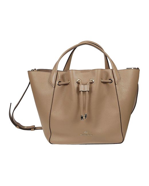 Michael Kors Leather Phoebe Large Grab Tote Bag in Camel (Natural) Lyst