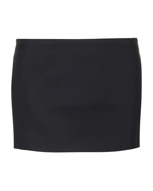 Khaite Black The Jett Miniskirt
