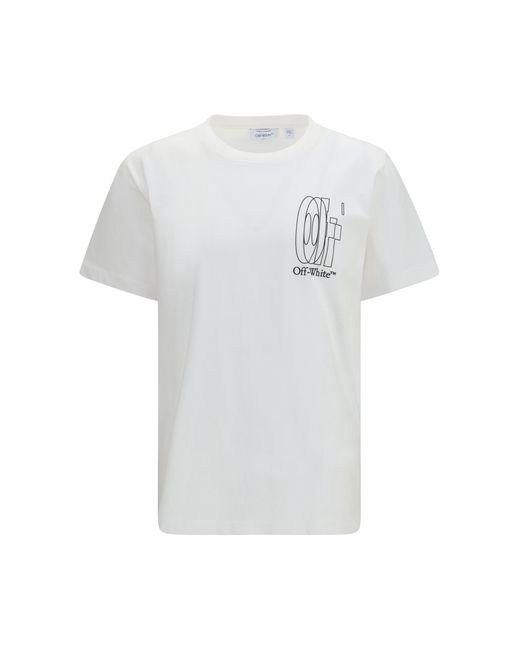 Off-White c/o Virgil Abloh White Big Double Arrow T-Shirt Cotton T-Shirts for men