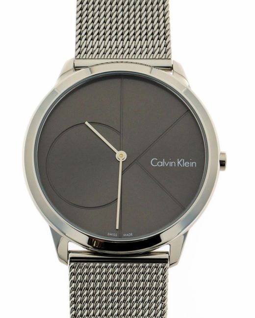 Calvin Klein Gray K3m21123 Minimal Watches for men