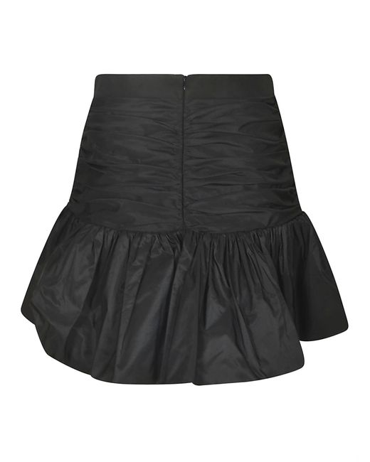 Patou Black Ruffle Mini Skirt