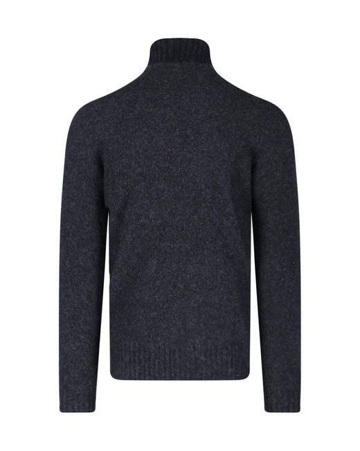 Drumohr Blue Sweaters Lambswool for men