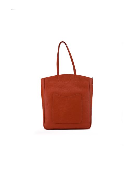 Orciani Red Ladylike M Soft Medium Bag