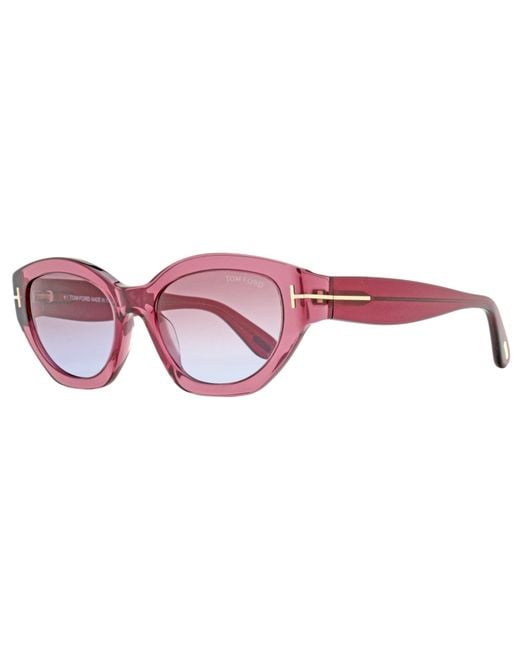 Tom Ford Black Penny Sunglasses Tf1086 66Y 55Mm Ft1086 Plastic (Acetate)
