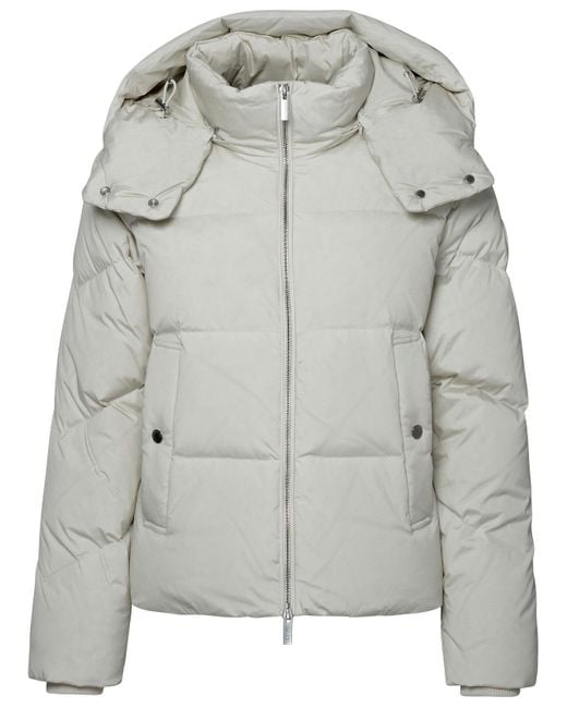 Woolrich Gray Alsea Nylon Puffer Jacket