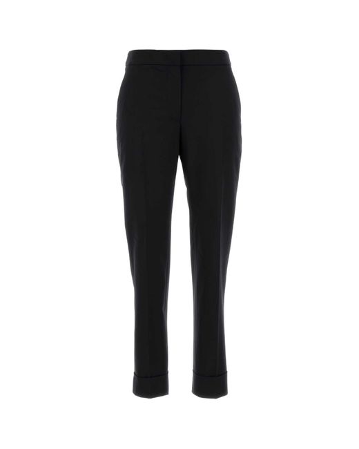 PT Torino Black Stretch Wool Pant