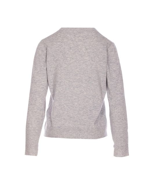 Liu Jo Gray Sweaters Wool