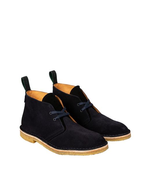 Paul Smith Blue Ps Conroy Lace-Up Desert Boots for men
