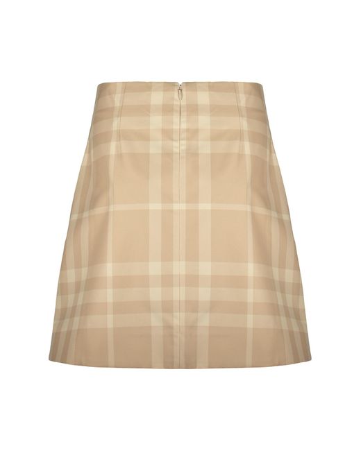 Burberry Natural Cotton Mini-Skirt