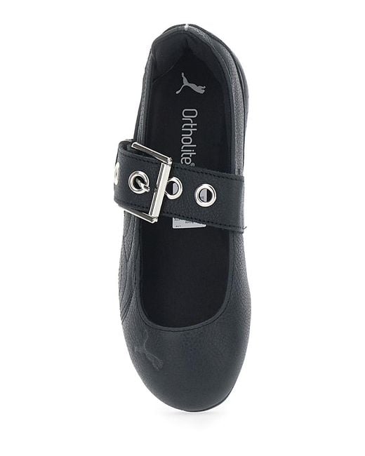PUMA White Ballerina Shoes Speedcat Tech Fabric Technical