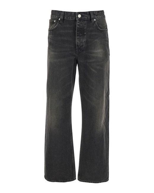 Won Hundred Gray Jeans With Belt Loops for men