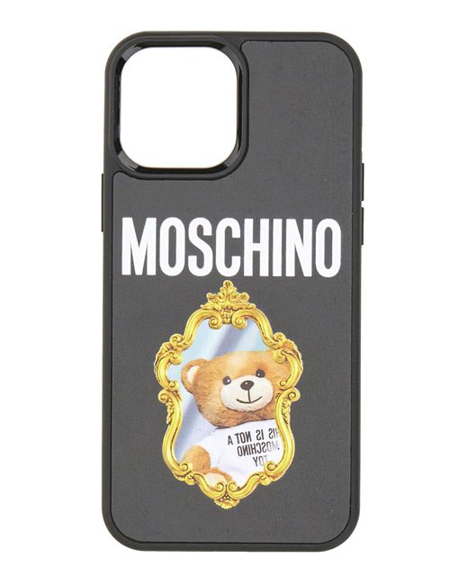 Moschino Case For Iphone 13 Pro Max in Nero (Gray) Lyst