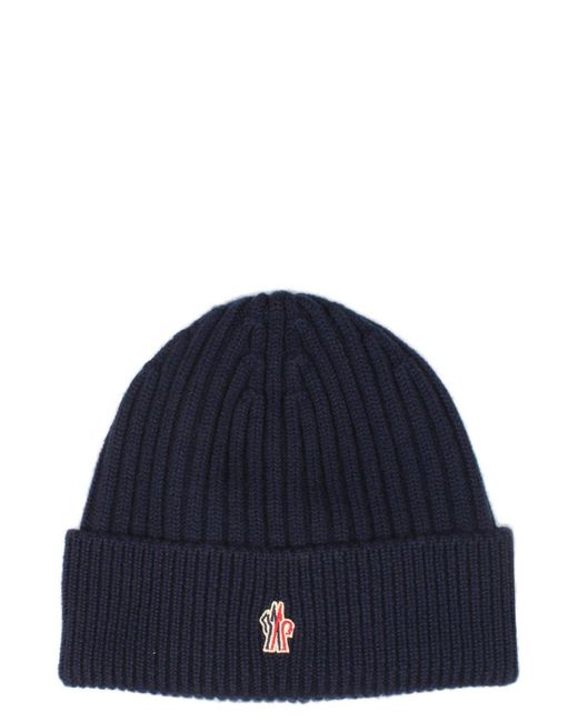 Moncler Blue Tricot Beanie for men