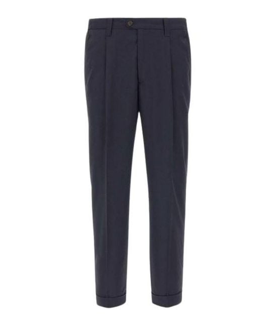 Devore Blue Trousers for men