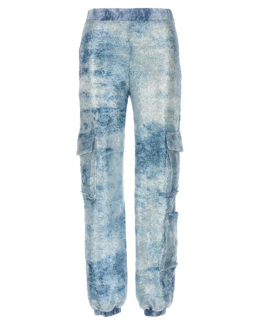 Le twins Blue Robi Cargo Trousers