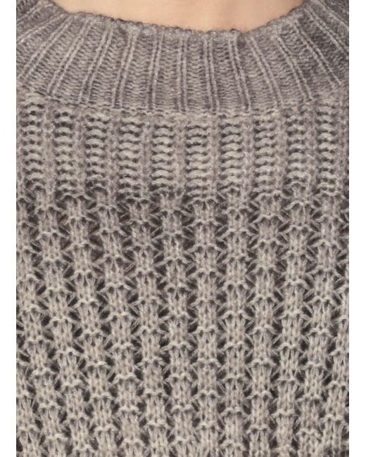 Avant Toi Gray Cashmere And Silk Sweater