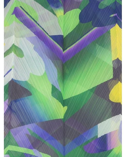 Pleats Please Issey Miyake Green Scarfs Polyester
