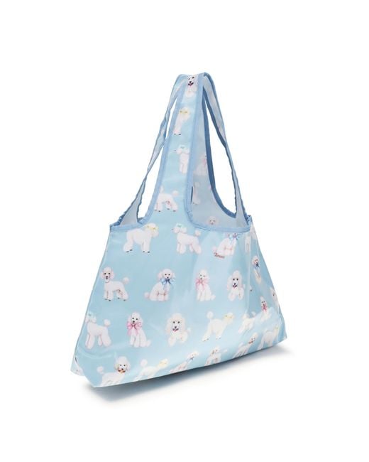 Fiorucci Blue Poodle Hobo Shoulder Bag Pvc