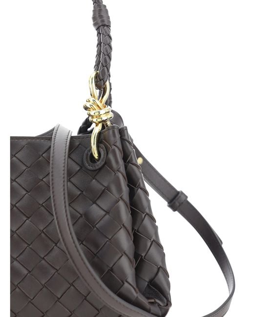 Bottega Veneta Black Shoulder Bag Parachute Lambskin