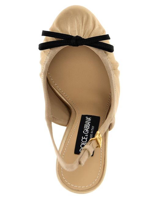Dolce & Gabbana Metallic 'Vally' Slingback