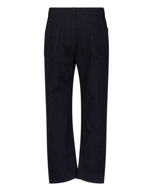 Lemaire Blue Twisted Pants