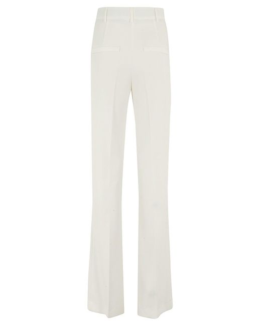 HEBE STUDIO White The Classic Georgia Pant Cady