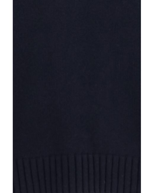 Loro Piana Blue Cashmere Crewneck Sweater Parksville (Capra Hircus)