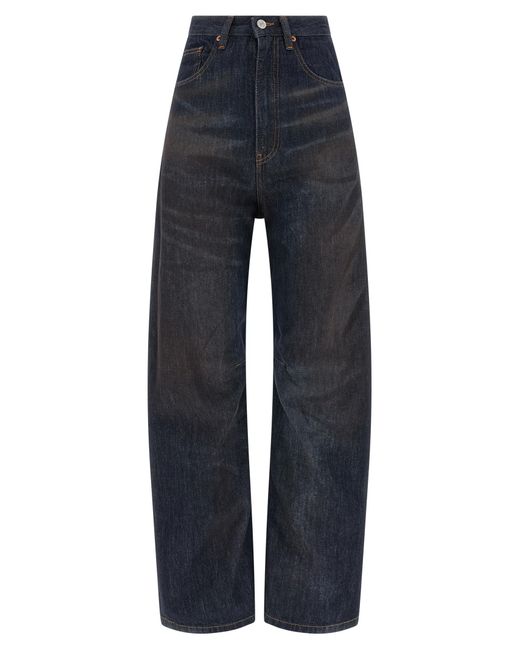 MM6 by Maison Margiela Blue Jeans Natural (Veg)->Cotton100.0