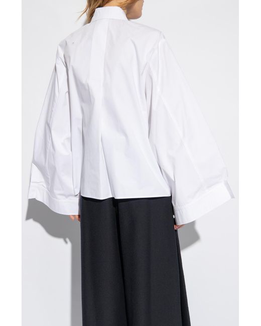Emporio Armani White Oversize Cotton Shirt