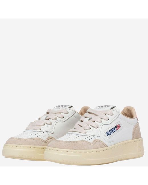 Autry White Sneakers Medalist Low Leather Trainers