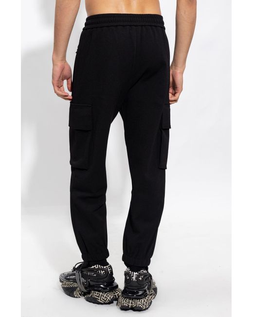 Balmain Black Cargo Trousers for men