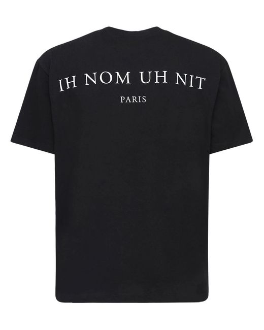 Ih Nom Uh Nit Black Cotton T-Shirt for men