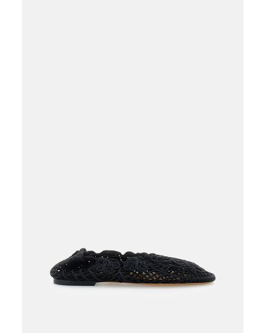 Odissi Black Flat Shoes