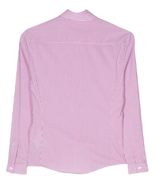 Fay Pink And Stretch Cotton Shirt
