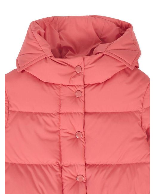 Moncler Red Laurie Down Jacket Padded