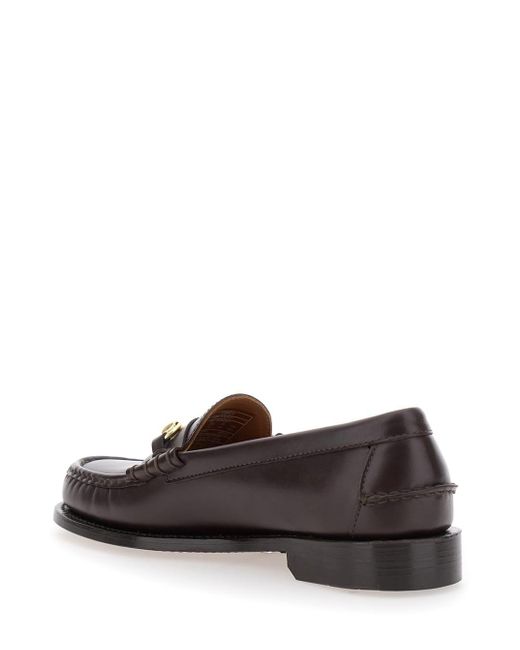 Sebago White Joe Modena Bordeaux Pull-On Loafers With Horsebit Detail for men