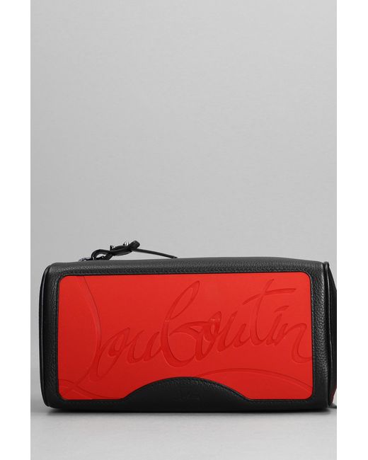 Christian Louboutin Black Blaster Clutch In Leather for men