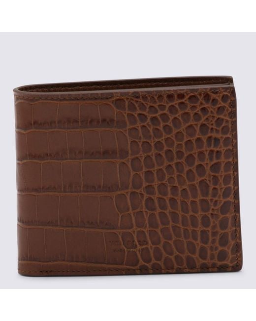 Tom Ford Brown Wallets _Le for men