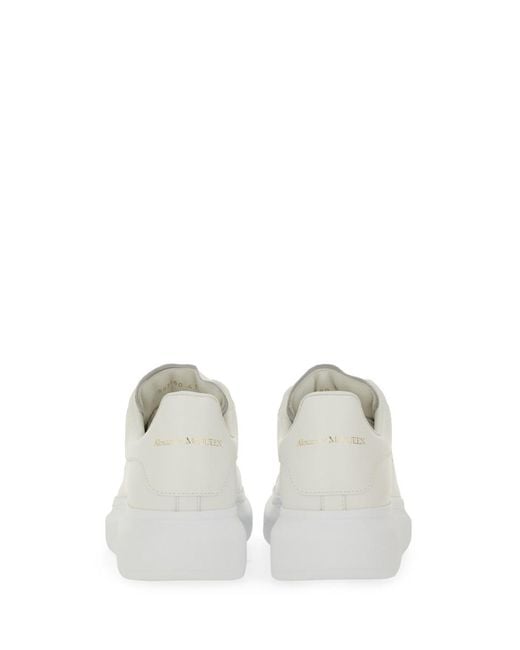 McQueen White Sneakers Oversize Leather Trainers for men