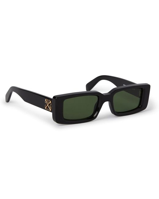Off-White c/o Virgil Abloh Arthur - Black / Green Sunglasses