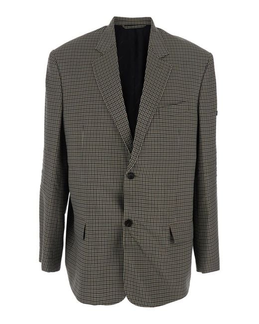 Balenciaga Gray Jacket, Lyocell Blazers for men