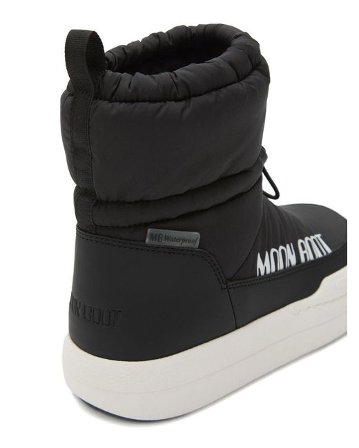 Moon Boot Black Icon Kids Polyester; Polyurethane