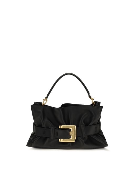 Balmain Black Handbag Anthem Calf Leather Shoulder Bags