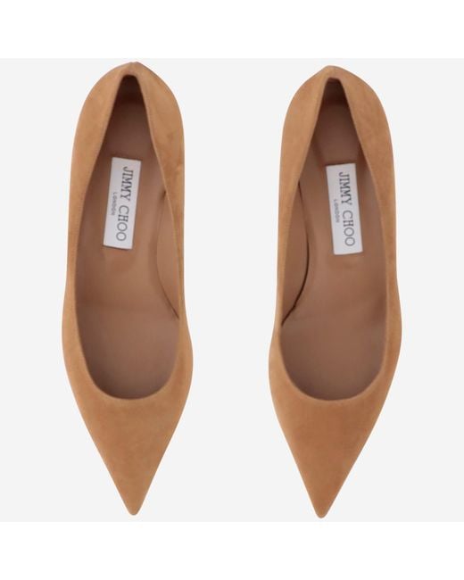 Jimmy Choo Brown Amelia Suede Pumps