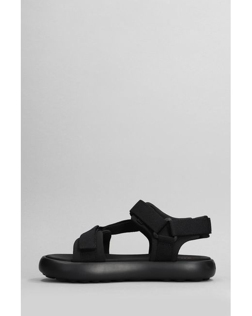 Camper Flota Sandals In Black Fabric for men