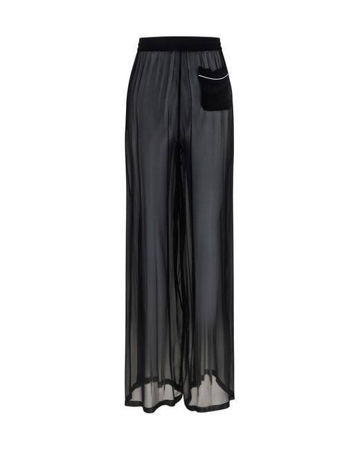 Dolce & Gabbana Black Silk Pants