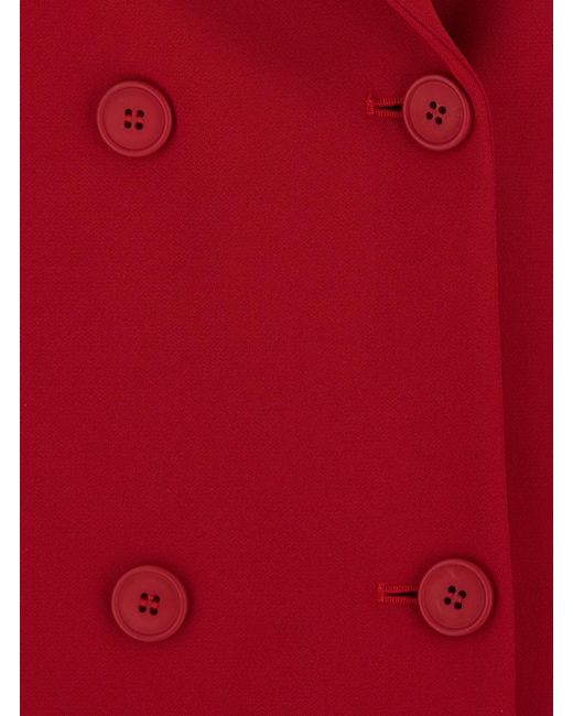 Le Plain Red Blazer Tech Fabric Blazers