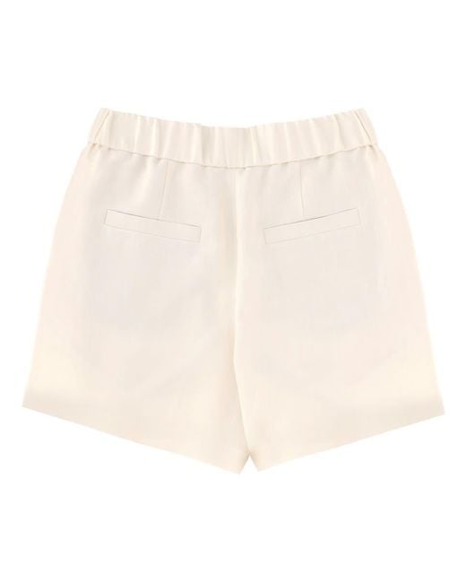 Brunello Cucinelli Natural Linen Blend Shorts