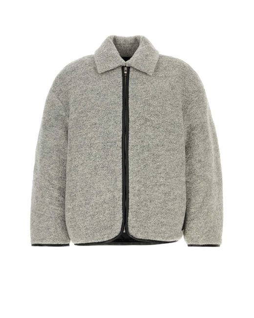 J.W. Anderson Gray Melange Light Grey Wool Blend Jacket for men